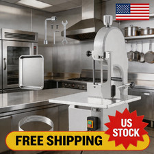 Electric Meat Saw 1500w, Bone Cutting Machine with Stainless Steel Worktabl Band