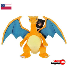 New Shiny Charizard Plush Toy 12" Collectible Soft Stuffed Animal Gift for Kids