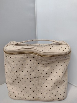 Kate Spade Out To Lunch Bag Polka Dot Soft Insulated Cooler Coated Canvis XX