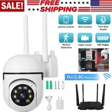 Wireless 5G  2.4G WiFi Security Camera System Smart Outdoor Night Vision 1080P