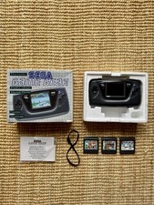 Sega Game Gear Boxed Console Bundle - 3 Games, Manual & Wrist Strap