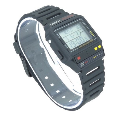 NOS CASIO SDB-300W-1A LAP MEMORY 30 WR 50M VINTAGE DIGITAL WATCH