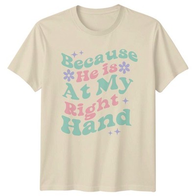 Weil er bei mir ist Damen T-Shirt christlich biblisch Ostern Geschenk für Sie