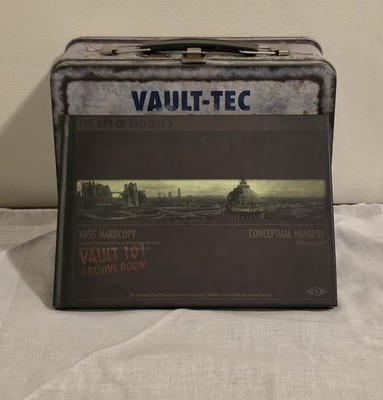 Fallout 3 Collector's Edition Vault-Tec Lunchbox Tin + The Art of Fallout 3 Book