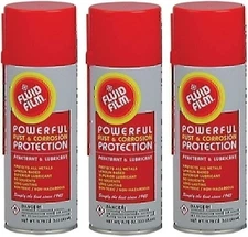 Fluid Film (3 Aerosol Cans) Rust & Corrosion Protection; Metal Surface...