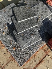 Plastic Interlocking Outdoor Tiles - Gray Colour. BARGAIN 20 TILES/ pack