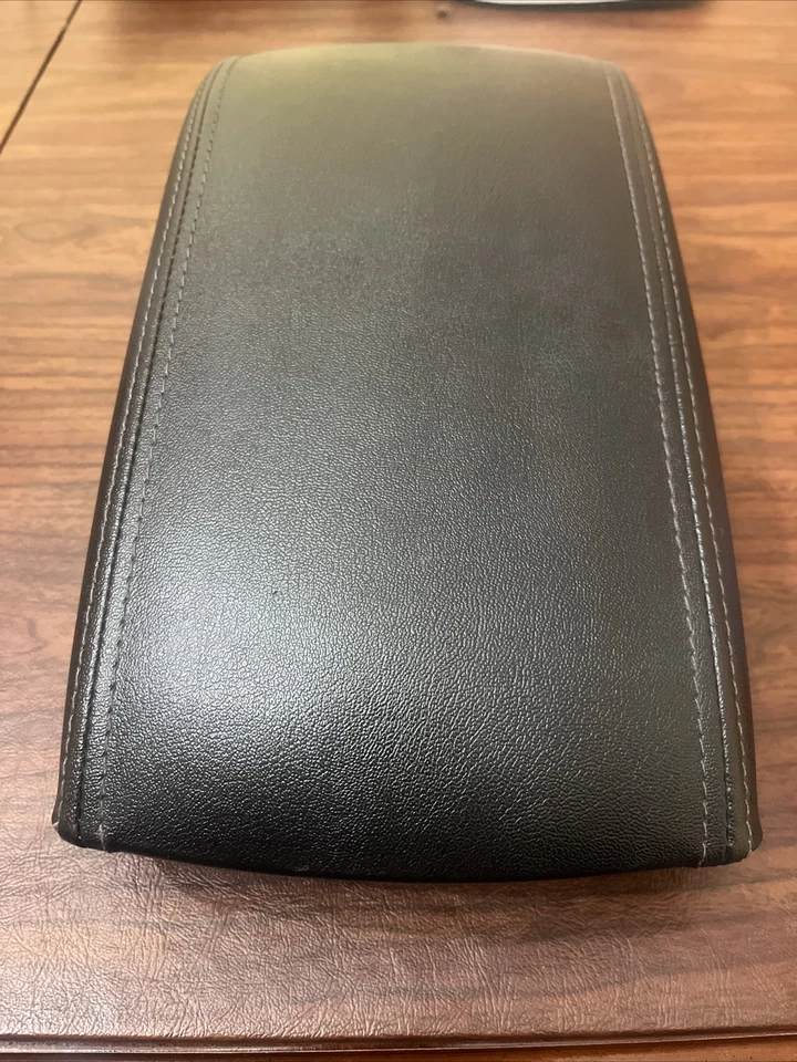 2009-2013 Mazda 6 console central couro preto apoio de braço deslizante tampa tampa - Imagem 2 de 4