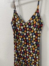 REFORMATION Women’s Crimini Midi Dress Ramona w/ Slit Daisy’s Multi-Color Size 0