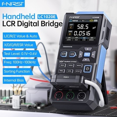 FNIRSI LC1020E Digital Bridge LCR Tester ESR Resistance Capacitance Inductance