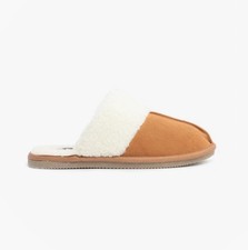 Image of Hush Puppies Arianna Womens Suede Slip-On Memory Foam Mule Slippers