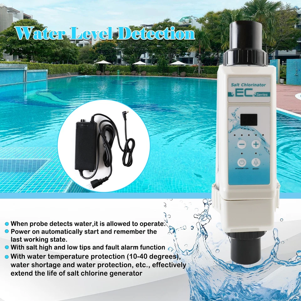 EC12 Salt Chlorine Generator System 15,000 Gal Saltwater Pool Chlorinator - Image 3 of 4