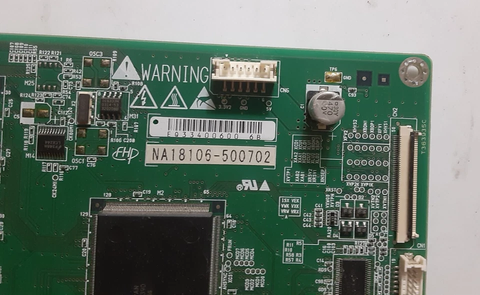 Placa de control Fujitsu General Plasma TV P42HHA10WS pn NA18106-500702 Foto 2 de 2