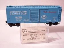 MICRO TRAINS LINE MTL KADEE SPECIAL RUN BLW 48 METROPOLITAN N GAUGE CLUB 1982 N
