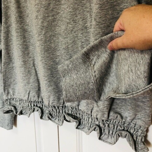 Michael Kors Ruffle Bottom Sweatshirt - Picture 8 of 9