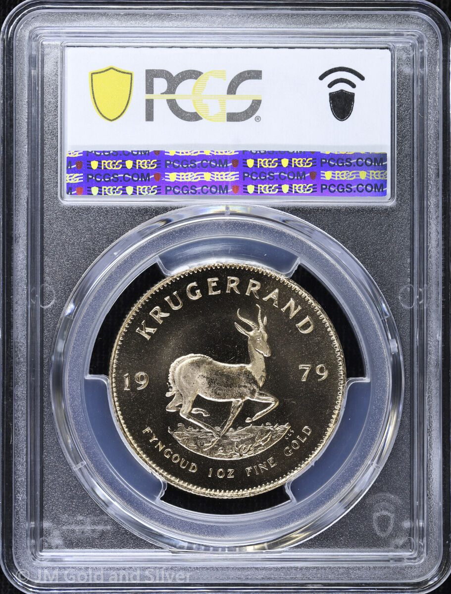 1979 South Africa 1 oz Gold Krugerrand PCGS MS 68 1979 South Africa 1 oz Gold Krugerrand PCGS MS 68