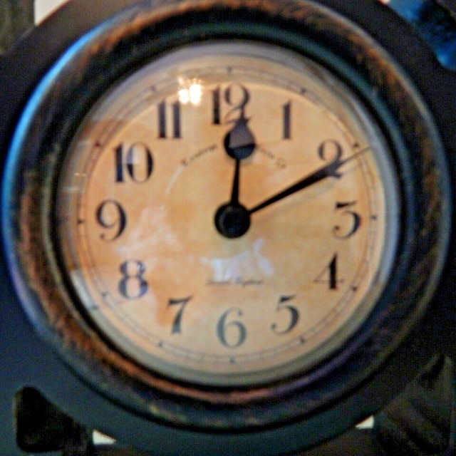 Mantle Clock Edinburgh Clock Works Co. London England "HOME" Quartz