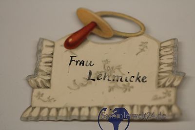  alte Platzkarte Taufe Kissen  vintage old reservation card um 1920