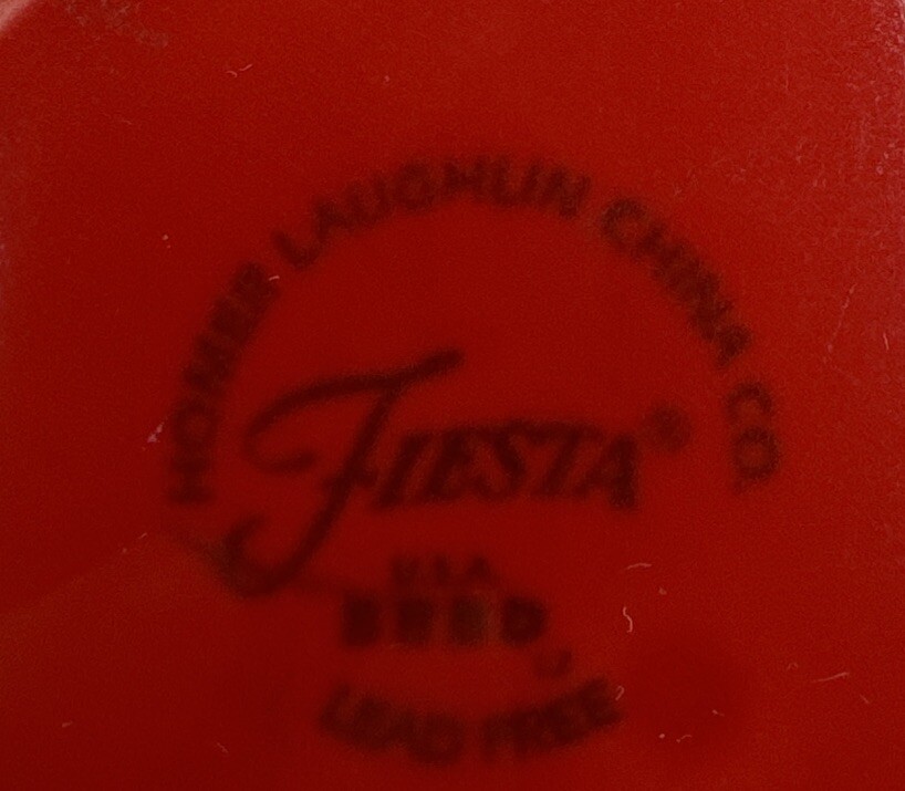 FiestaWare Scarlet Red Homer Laughlin FIESTA 10.5" Diameter Dinner Plate