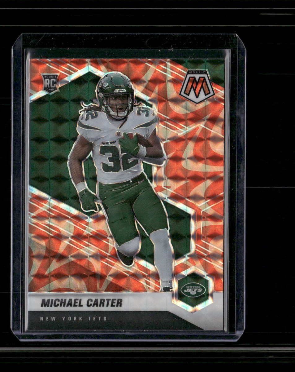 2021 Panini Mosaic Prizm Reactive Orange #335 Michael Carter