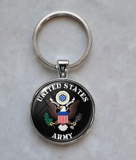 United States Army or Army Veteran Keychain