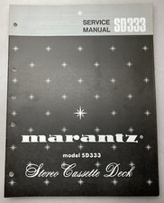 Marantz SD333 Original Service Manual Free Shipping