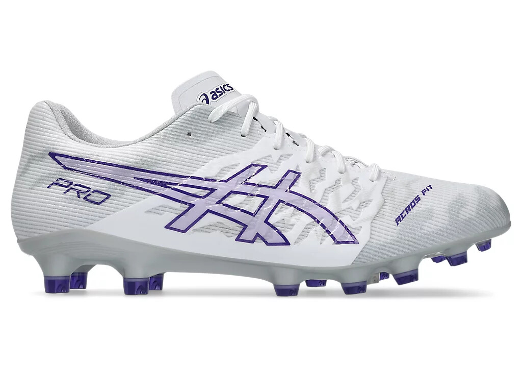 ASICS Soccer Cleats DS LIGHT ACROS PRO 3 White/Gentry Purple