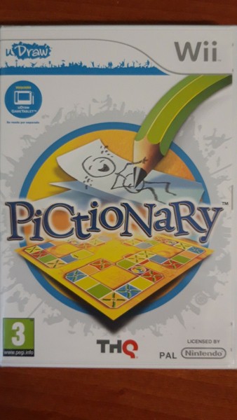 PICTIONARY uDRAW NINTENDO Wii - JUEGO Y MANUAL EN ESPAÑOL