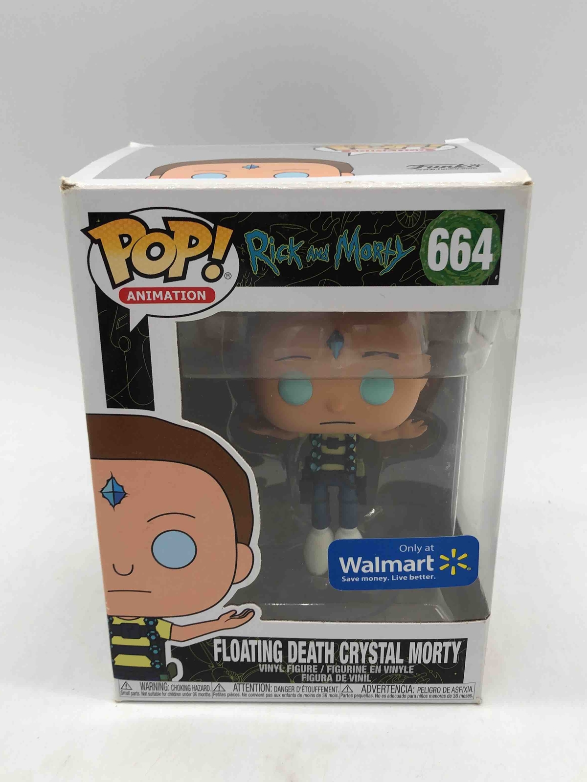 Funko Pop! Animation Rick And Morty Floating Death Crystal Morty #664 Vinyl Figu