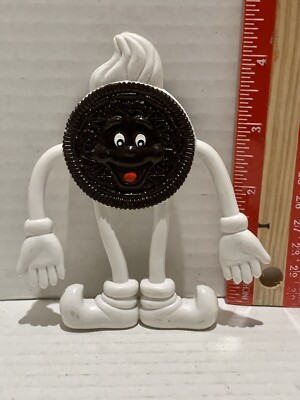 Vintage 1990 s Nabisco Oreo Cookie 4.5'' Bendie Figure Bendy Toy Bendable Man