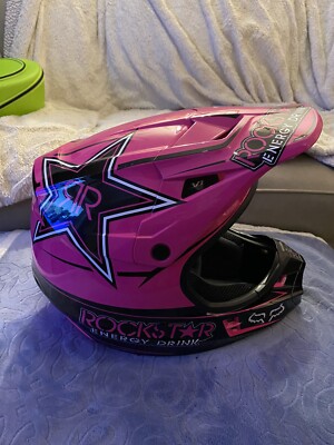 FOX オフロードヘルメット ロックスターエナジー Fox V1 Motocross Helmet Rockstar Energy Drink Design | Full Face
