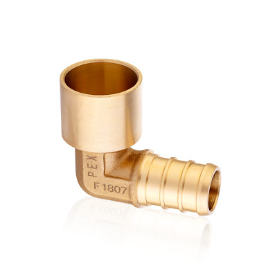 EFIELD 1/2''Pex ×1/2''Female Sweat Elbow Crimp Brass Fitting No Lead Free Shipping