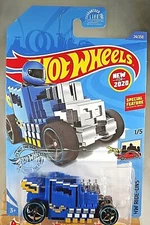 2020 Hot Wheels #24 HW Ride-Ons 1/5 PIXEL SHAKER Blue Variant w/Black OH5 Spokes