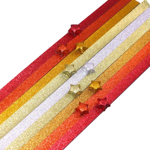 Glitter Star Paper Strips 520 Sheets Luminous Paper Strips Gradient Color DIY - Picture 6 of 16