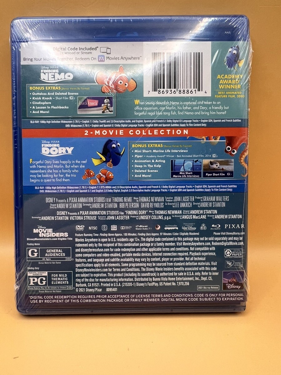 Finding Nemo / Finding Dora: 2-Movie Collection [Blu-Ray