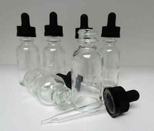 40p/each Glass Pipette Glass Dropper Bottle 30ml Oils Empty - 330PCS Joblot