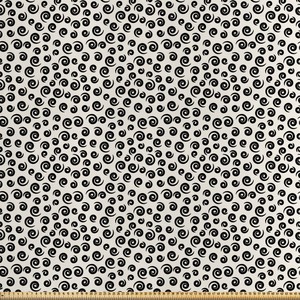 Vente Aux Etats Unis Sans Taxes Noir Et Blanc Tissus Au Metre Satin Formes Spirale Curly Remises Magasin En Ligne Tpi Com Tr