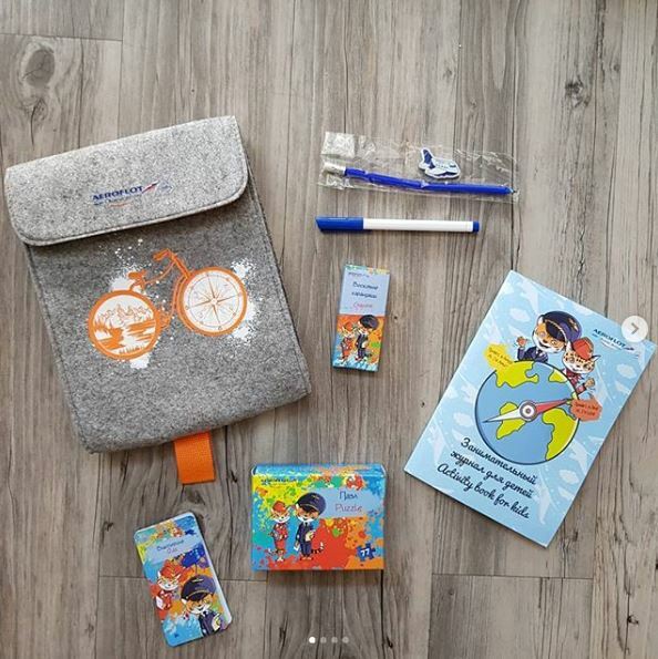 Aeroflot Russian Airlines SkyTeam Children's Amenity Kit Bag | eBay