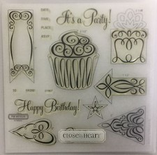 Close To My Heart Celebration Acrylic Stamp Set 1512C NIP