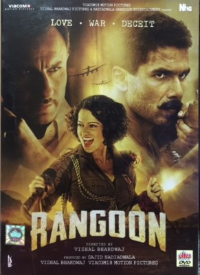 RANGOON DVD SHAHID KAPOOR, KANGANA RANAUT BOLLYWOOD MOVIE DVD