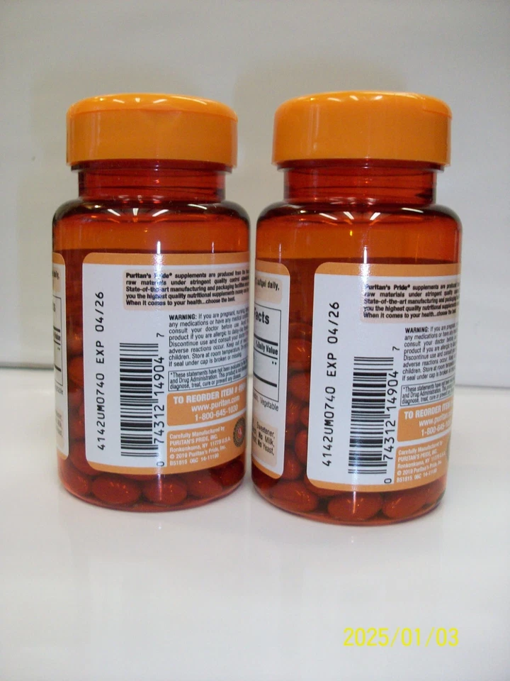 Luteína 20 mg con zeaxantina 120 cápsulas blandas (paquete de 2) apoya la salud ocular Foto 3 de 3