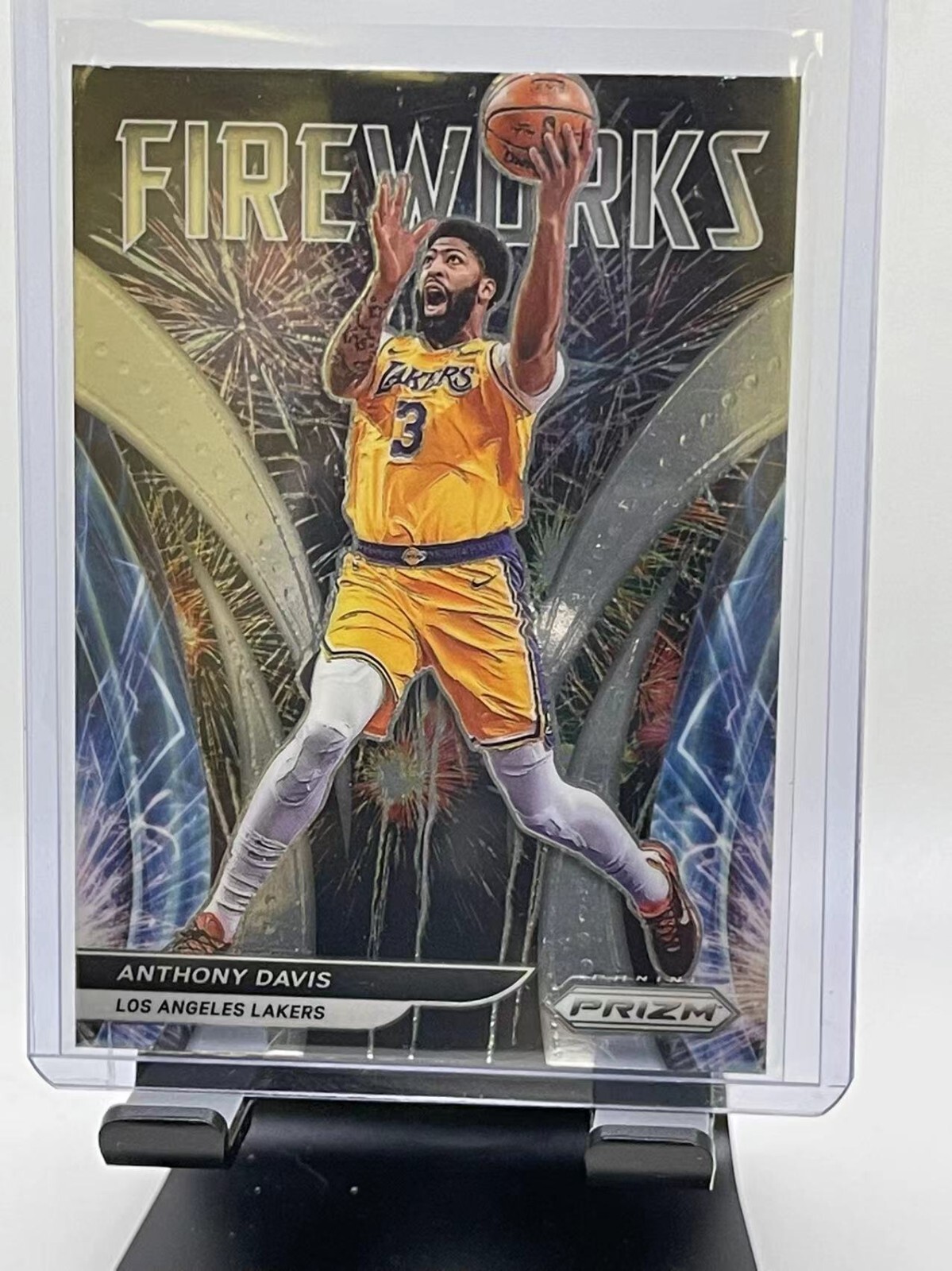 2021-22 Panini Basketball Prizm Fireworks Anthony Davis #16