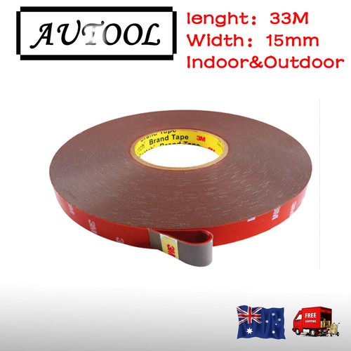 FOR 3M Genuine 33Meters 15mm Double Face Sided Tape Automotive AU seller
