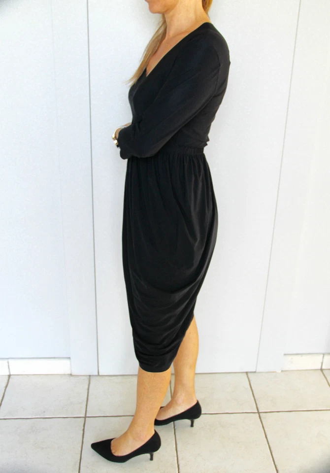 Sexy Vestido Negro M&F GIRBAUD Breeze Catcher Talla 38 * NUEVO CON ETIQUETAS * Valor 480 € Foto 4 de 4