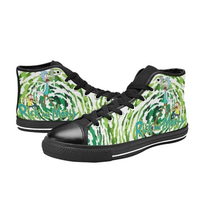 Rick And Morty Sneakers Men's Custom High Top Canvas Shoes