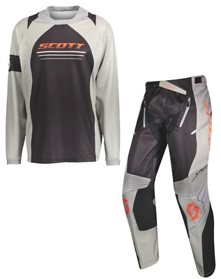 SCOTT X-PLORE ENDURO SHIRT ANZUG GREY BLACK GRAU GR. 32+L