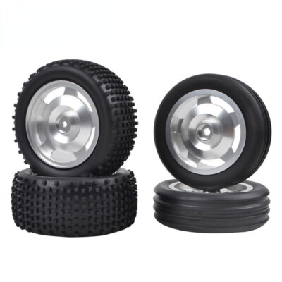 Aluminum Front Rera Wheel Tires for Tamiya DT-02 DT-03 Chassis 1/10 2WD Buggy