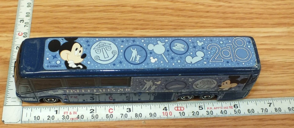 HTF 2018 Disney Parks Collectible Matchbox Motor Coach Die Cast Bus - Image 4 of 4