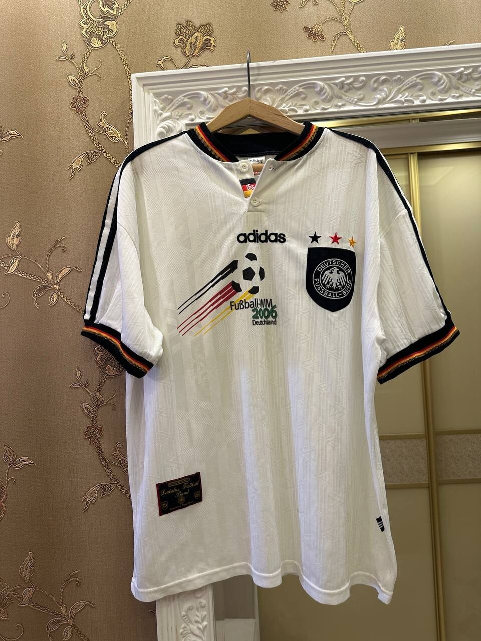 GERMANY 1996 1998 HOME FOOTBALL SHIRT SOCCER JERSEY ADIDAS SIZE XXL VINTAGE