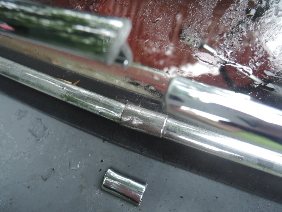 LANCIA APPIA Serie 2/3 Re-Cromado ORIGINAL Parabrisas AJUSTE CROMADO Foto 4 de 4