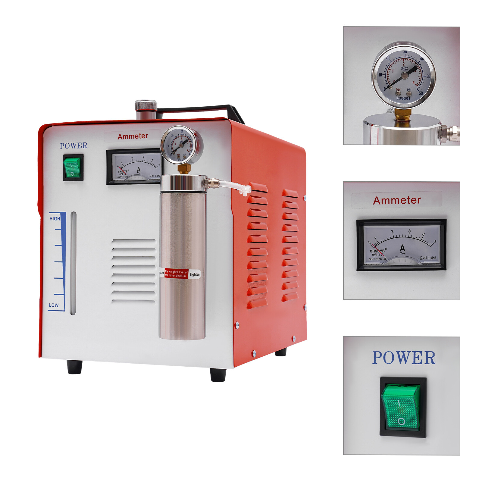 65L Acrylic Oxygen Hydrogen HHO Welder HG60B Polishing Machine with Flame Torch